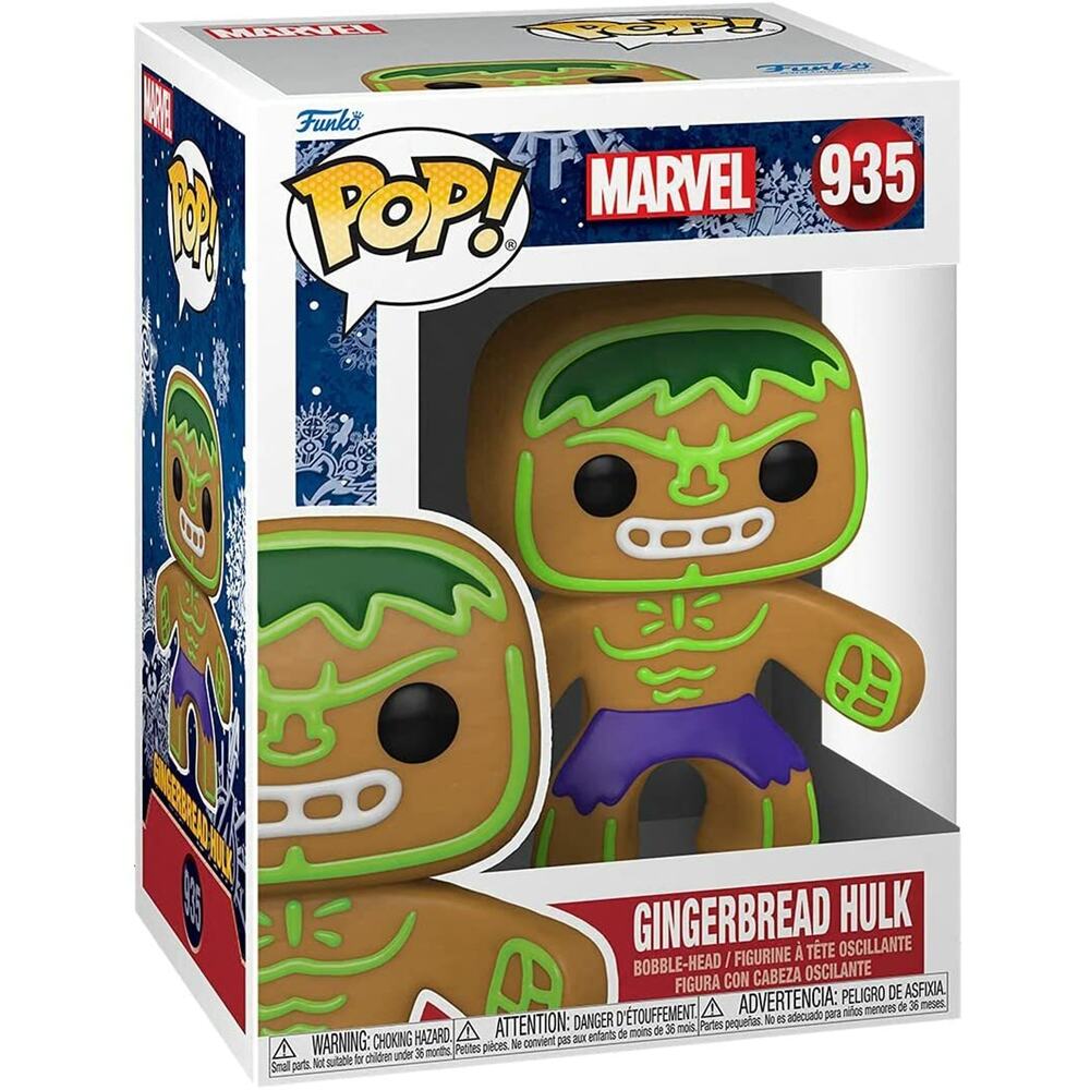 Funko Pop Marvel Gingerbread Hulk Vinyl Figure 935 Collectible NIB Incredible
